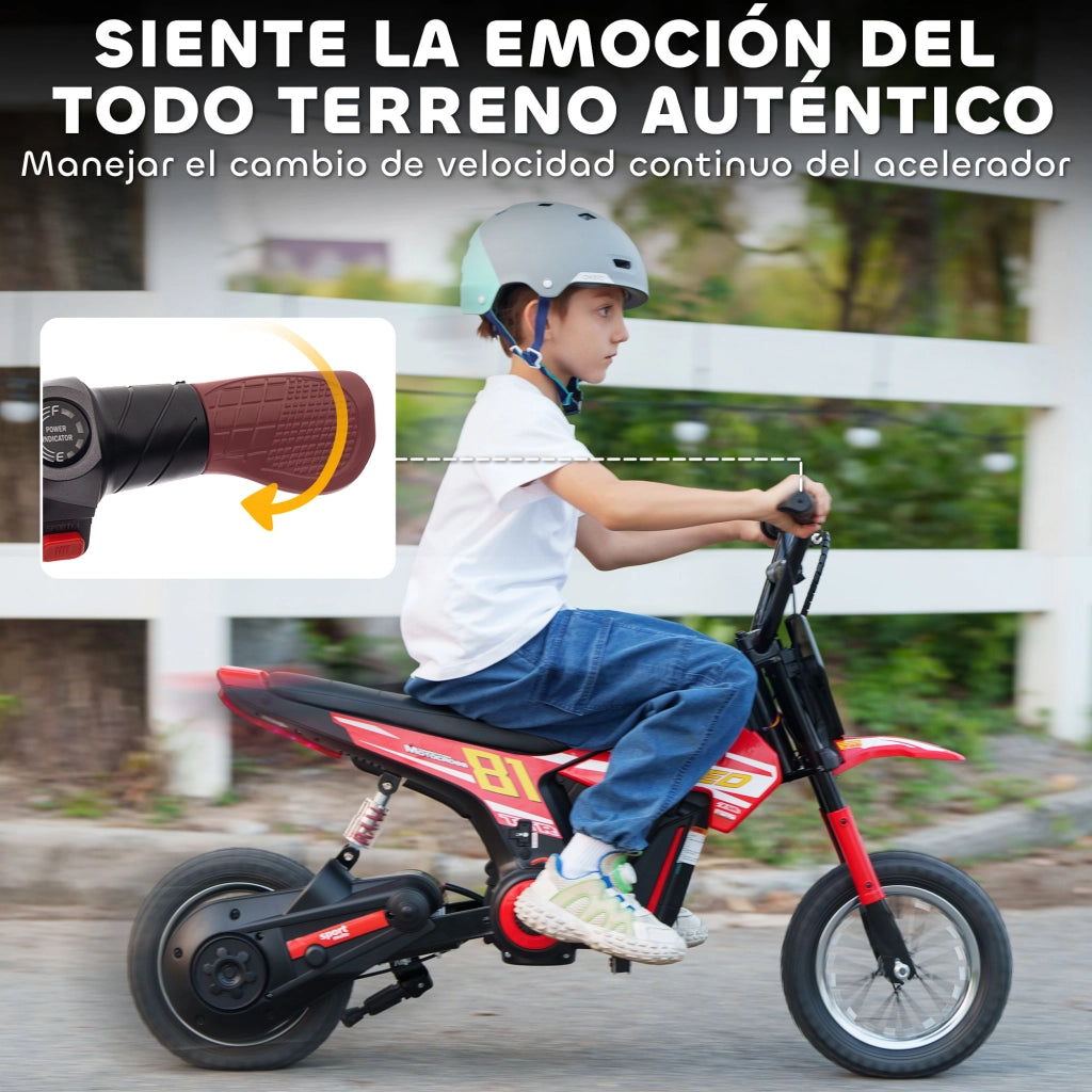 Moto Elettrica per Bambini 24V ¨C zephmum ¨C Rosso