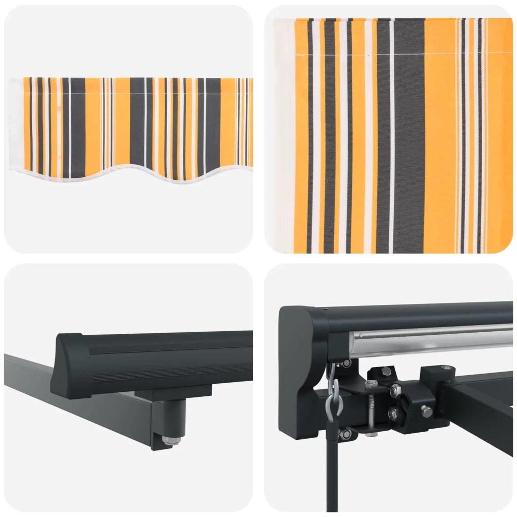 Struttura della tenda Giallo e Grigio 350 x 250 cm 3330319