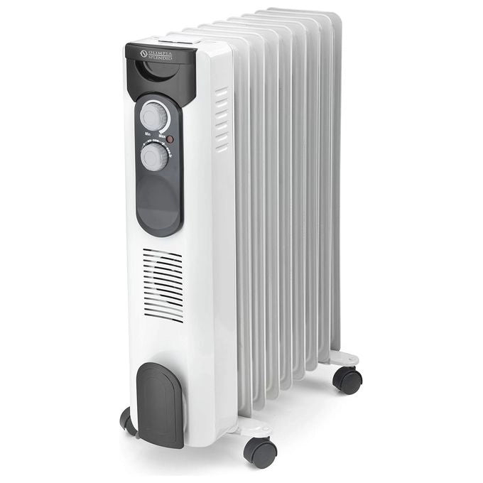 Olimpia Splendid 99619 CaldoRad 9 Radiatore a Olio 2000 W 3 livelli potenza modalita' ECO 9 elementi colore Bianco
