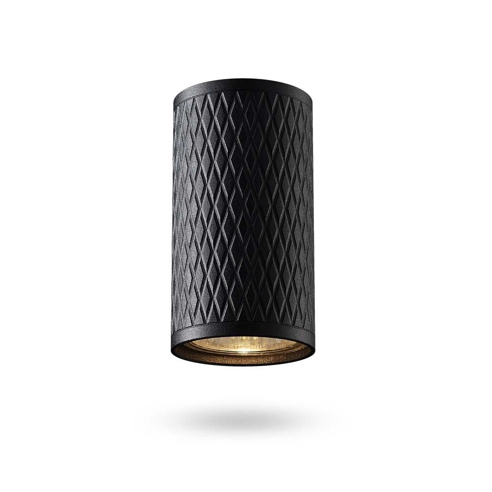 Spot cilindrico da soffitto nero 1xGU10 Talen Videx