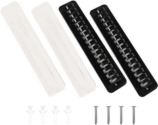 Set di clip per protezione foglie - Protezione contro le foglie - Materiale plastico - Scarico acqua - Montaggio facile - Bianco - Diametro 10 cm - 20 pezzi.