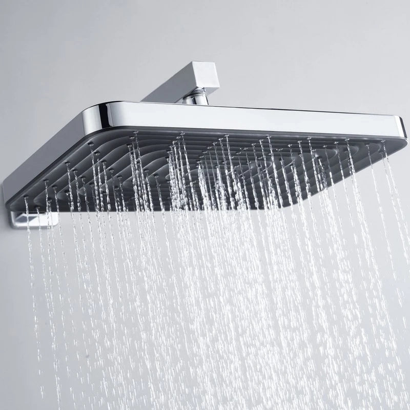 Soffione Conny con sistema anticalcare cromato/nero Aquasanit