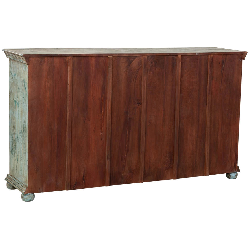 Credenza in legno verde 180x43x100
