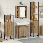 Set di mobili per il bagno 4 pcs Marrone Legno multistrato 3334428