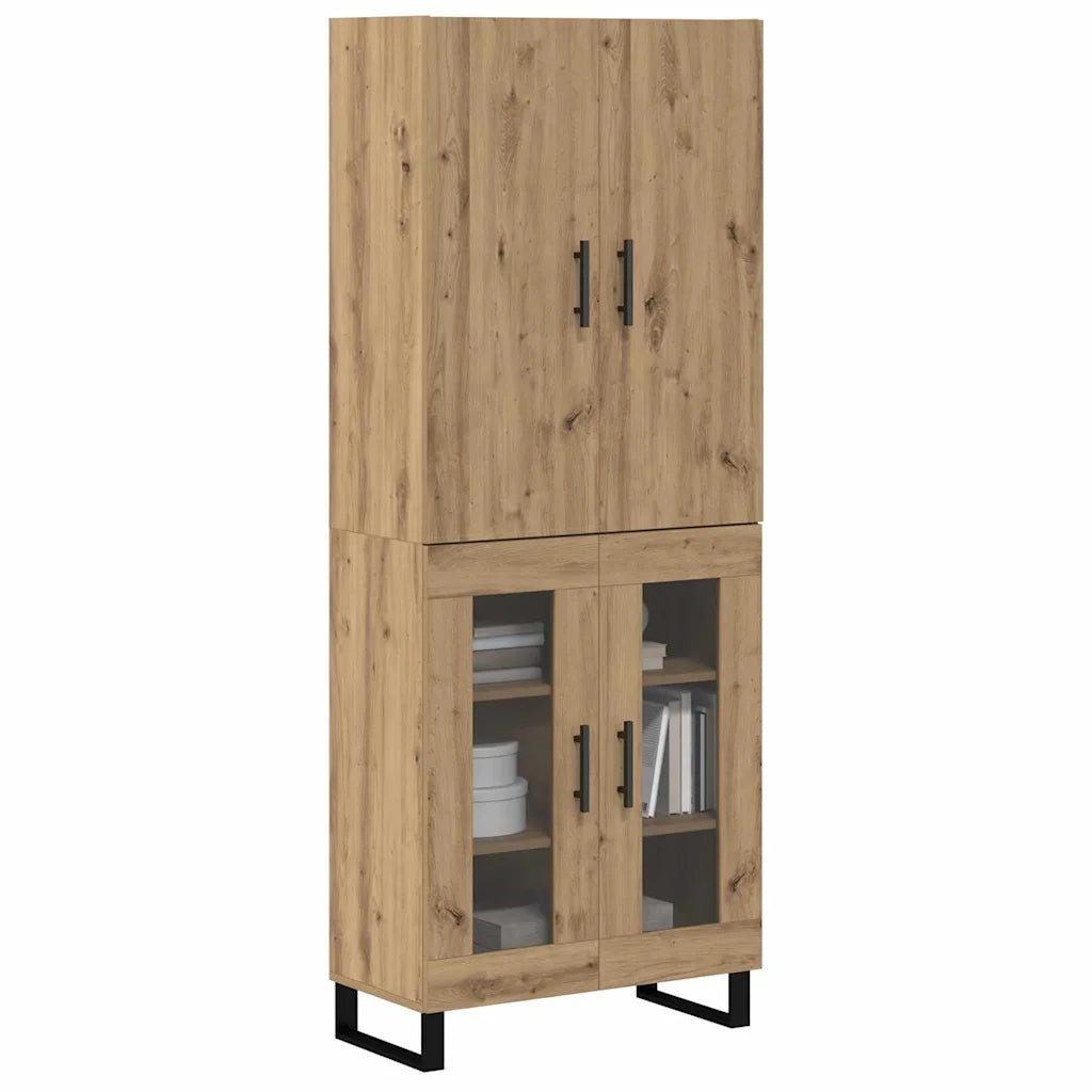 Credenza 2 pcs Rovere artigianale 69,5 x 34 x 180 cm