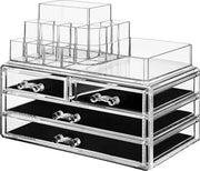 Organizzatore per trucco - Organizzatore trasparente - 4 contenitori