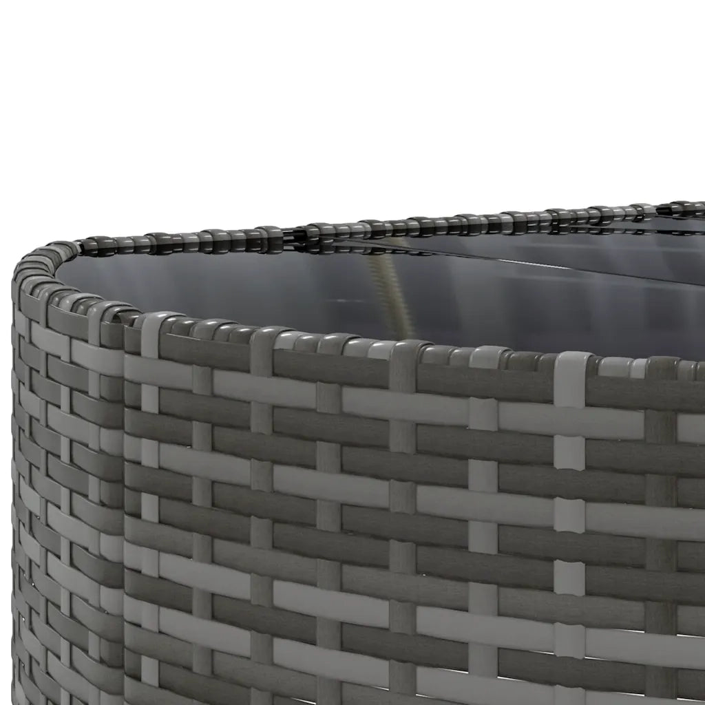 Set Divano da Giardino 6 pz con Cuscini Grigio in Polyrattan 3308394