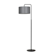 Lampada da terra Emibig Trapo nera/grigia E27 150cm