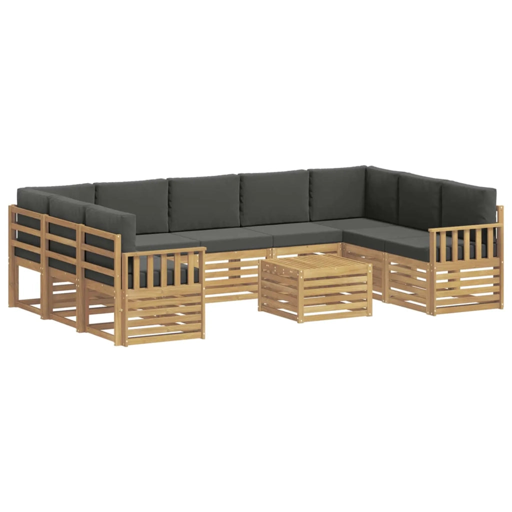 Set di divani da esterno 8 pcs Bianco e Antracite 3392537