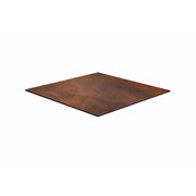 Top Tavolo Hpl Corten Quadro Cm 59x59x1
