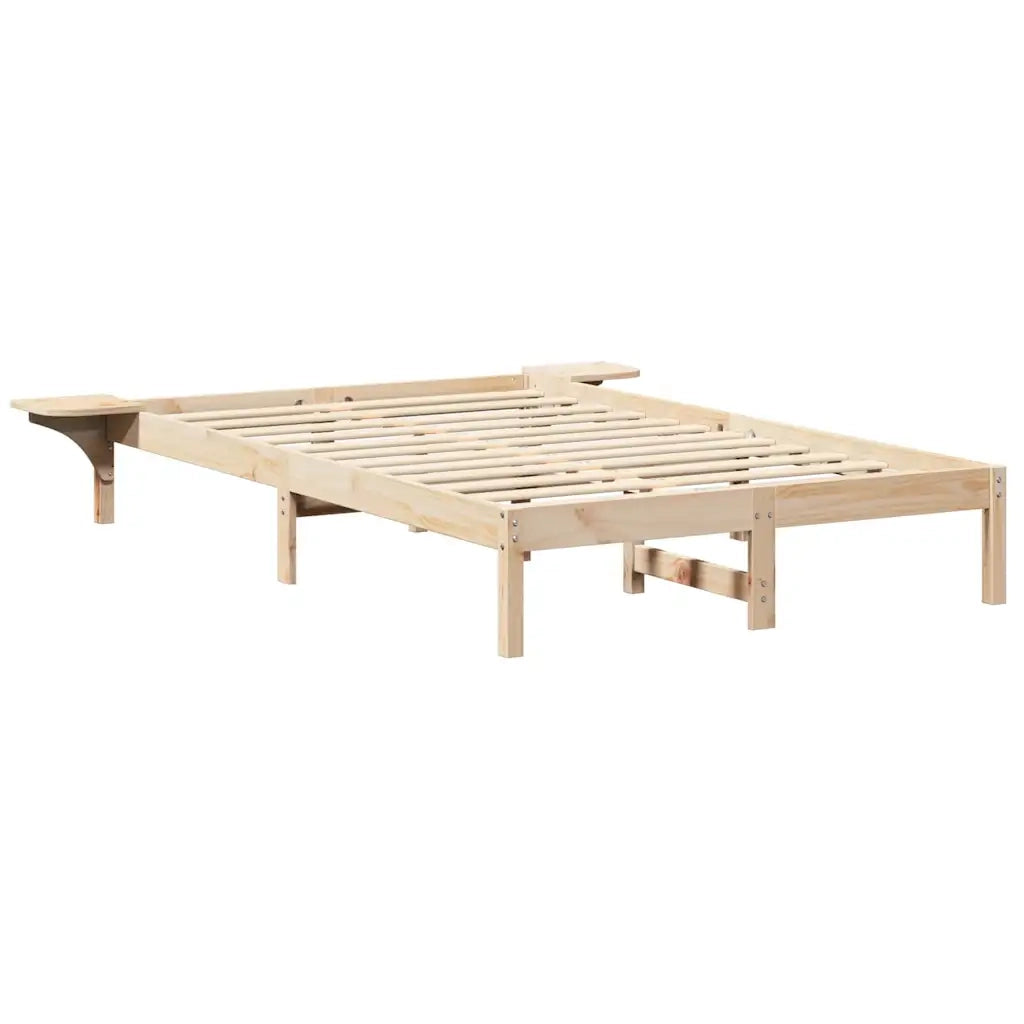 Struttura del letto Naturale 140 x 190 cm Pino massello 873193