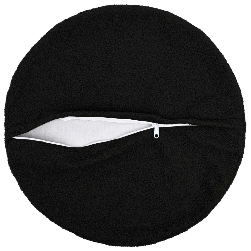 Federa 6 pcs HEERLEN Nero Ø 60 cm Bouclé 922950