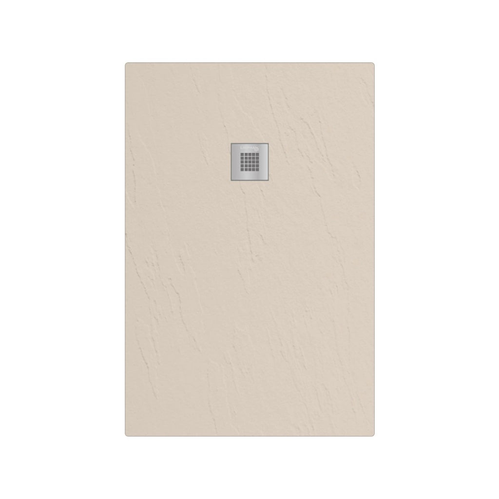 Piatto doccia in marmoresina rettangolare 90x110 cm SABBIA finitura pietra estasi LONDRA