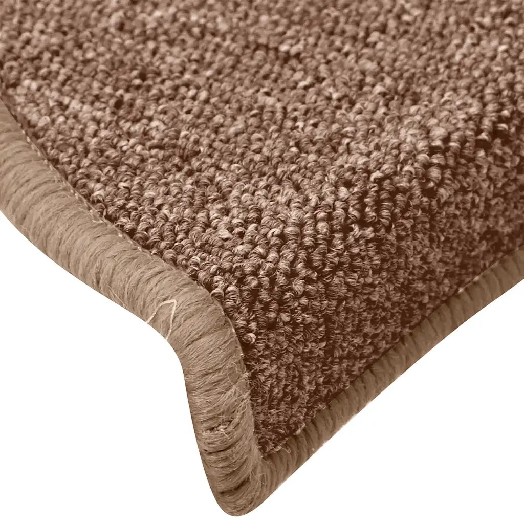 Tappetini per scale 30 pz 65x24x4 cm Marrone Semicircolari Grandi 3365760