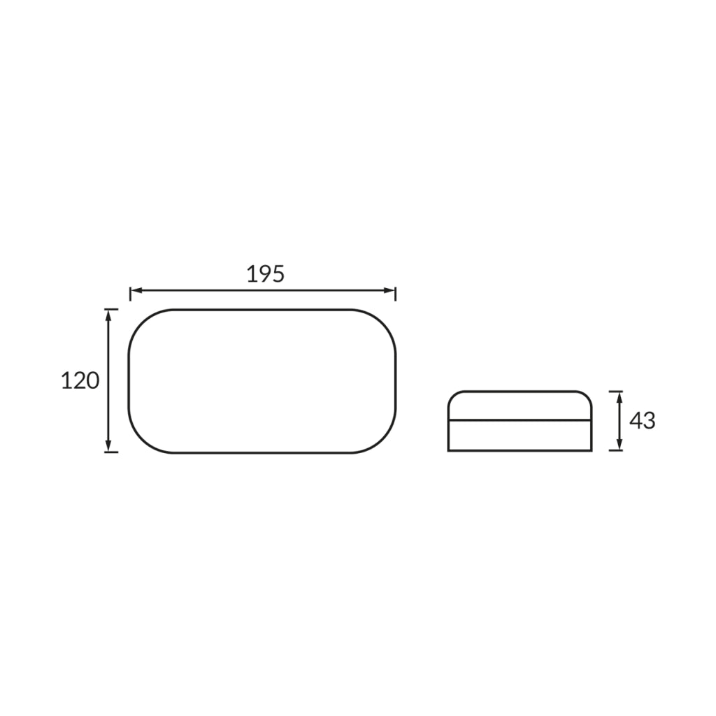 Applique esterna nera rettangolare LED 15W IP65 ABEL Struhm