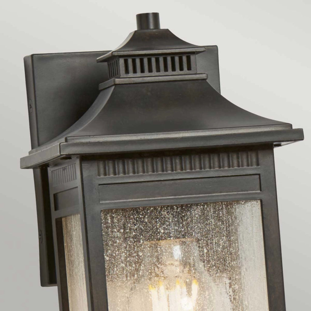 Applique esterna Livingston Quoizel bronzo E27 IP44