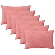 Cuscino con cuscino HEERLEN 6 pz Rosa Velluto 924972
