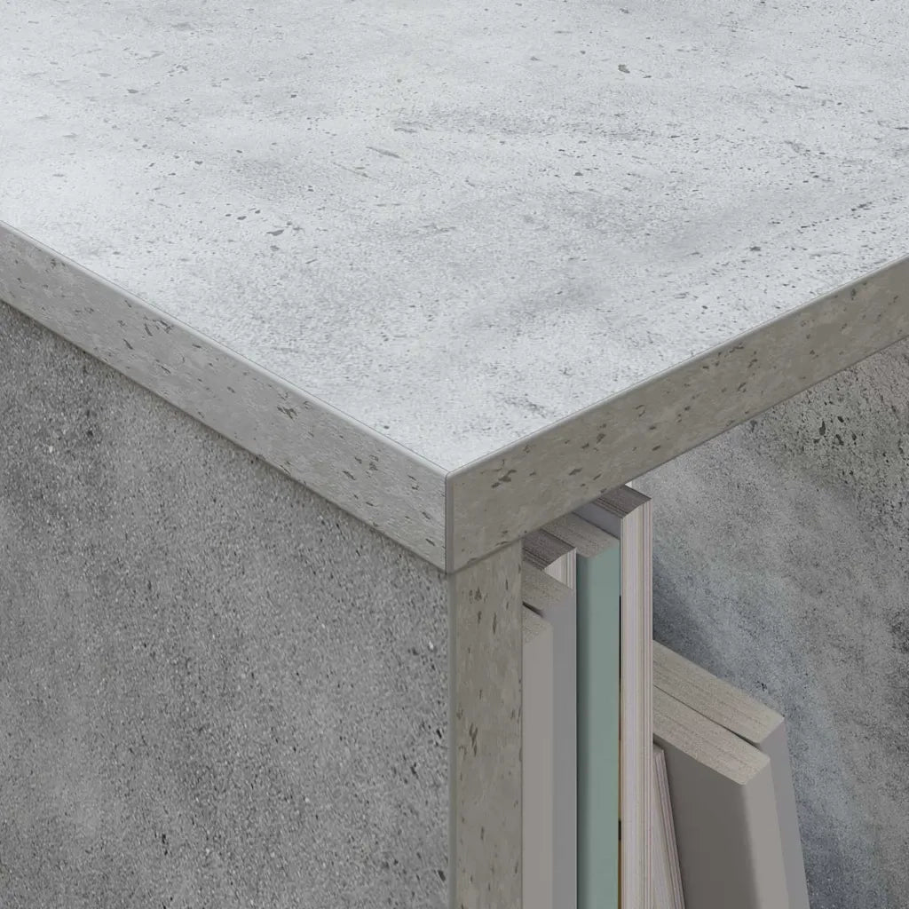 Scaffale per riviste Grigio cemento 68,5 x 30 x 45 cm 890987