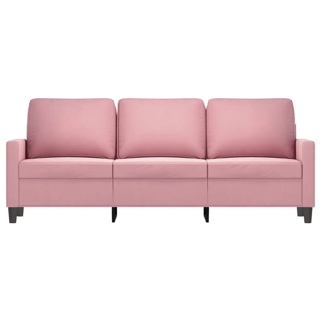 Divano a 3 Posti-Sofa 3 Posti rosa 180 cm in Velluto 814531