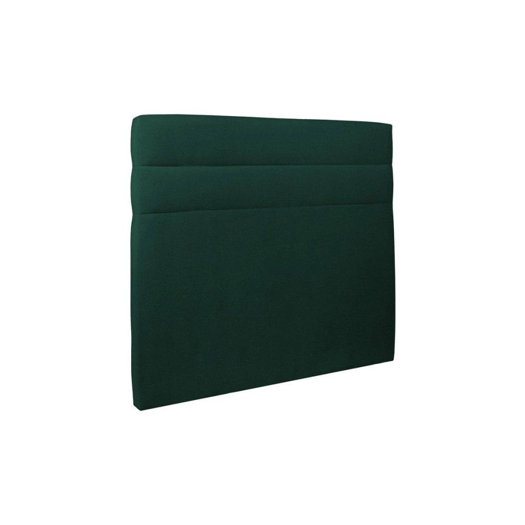 Letto 160x200 cm con testiera in linea - Tessuto velluto