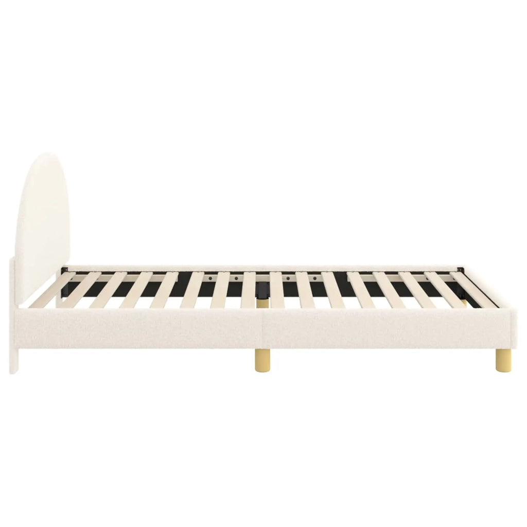 Struttura letto bambini con testata Crema 90 x 200 cm 42011036
