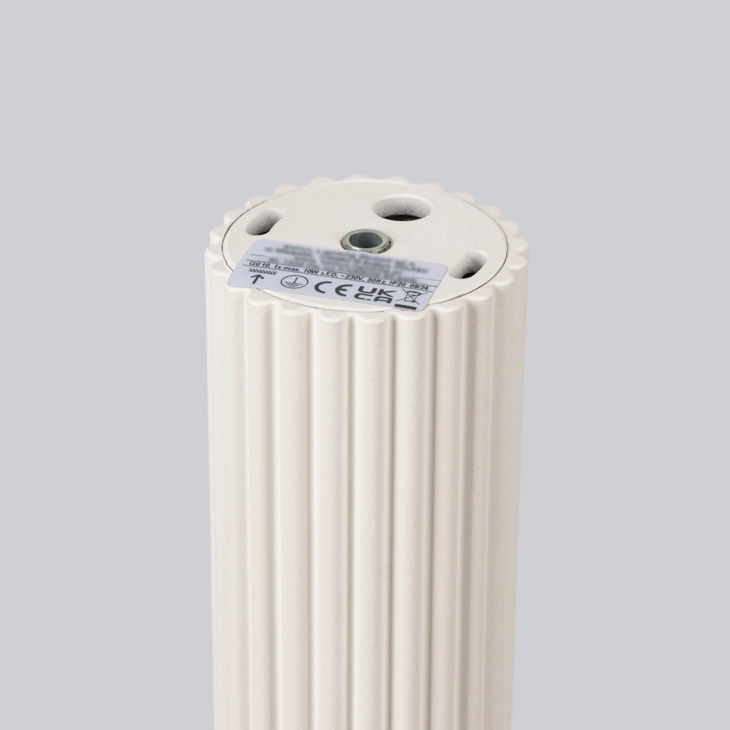 Spot soffitto tubo rigato beige 30cm GU10 Pure Lume