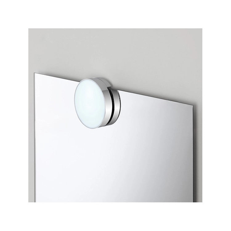 LAMPADA LED 4W 10X3,2CM  IP44 ABS CROMO.