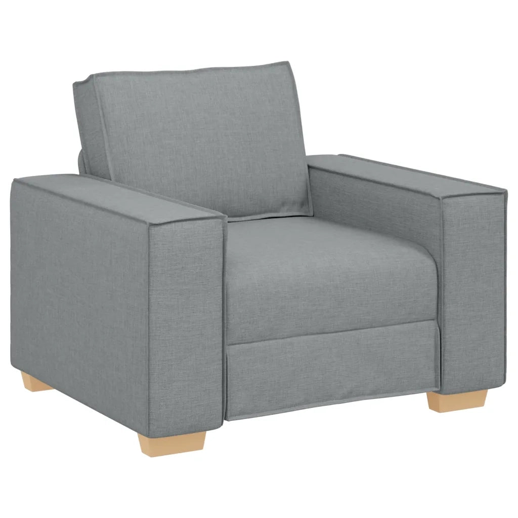 Poltrona-Divano Sedia-Sofa-Divanetto Grigio Chiaro 60 cm Tessuto