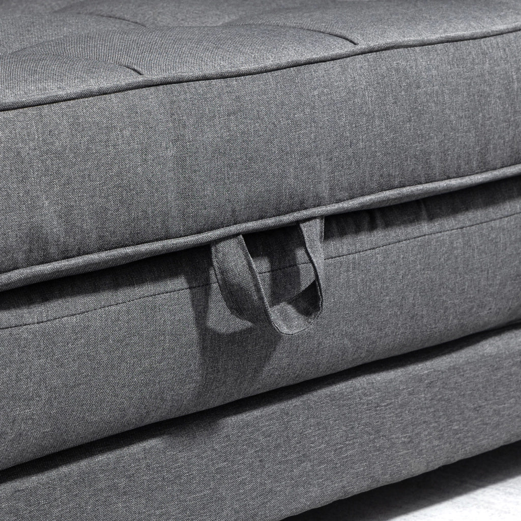 Divano letto 2 posti ¨C Minimal ¨C grigio 147,5x75x85 cm