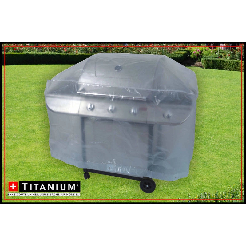 Copertura barbecue rettangolare TITANIUMÂ® - ARGENTO