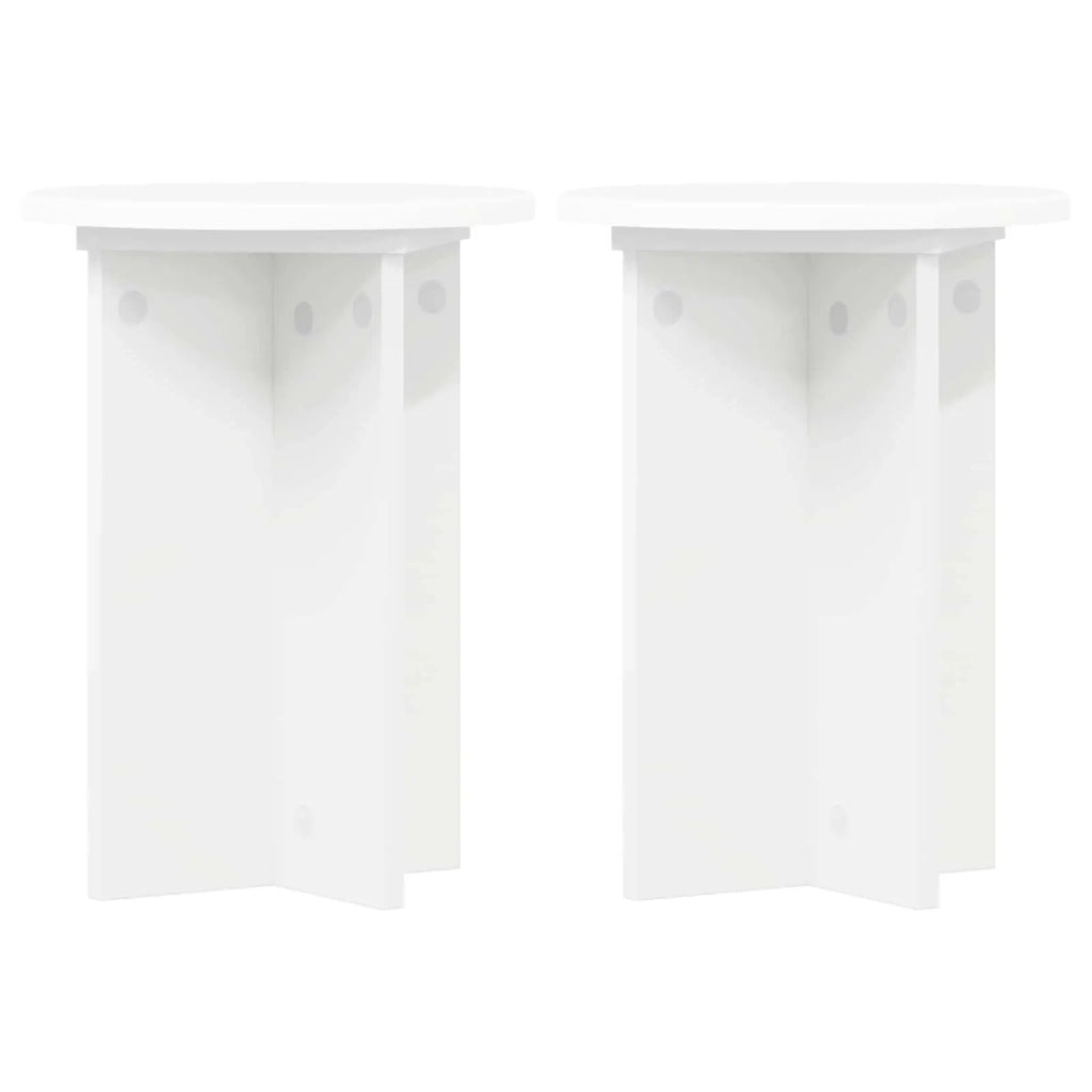 Supporto per piante | Sostegno per piante 2 pz Bianco ?29,5 x 40 cm
