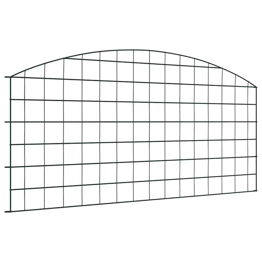 Set di Recinzione per Stagno 5 pcs Verde 100 x 50 cm Acciaio 42017313