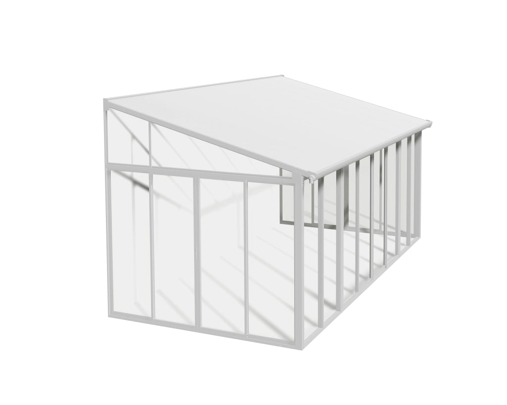 Pergola Chiusa in Alluminio San Remo 3X5.6 m Bianco