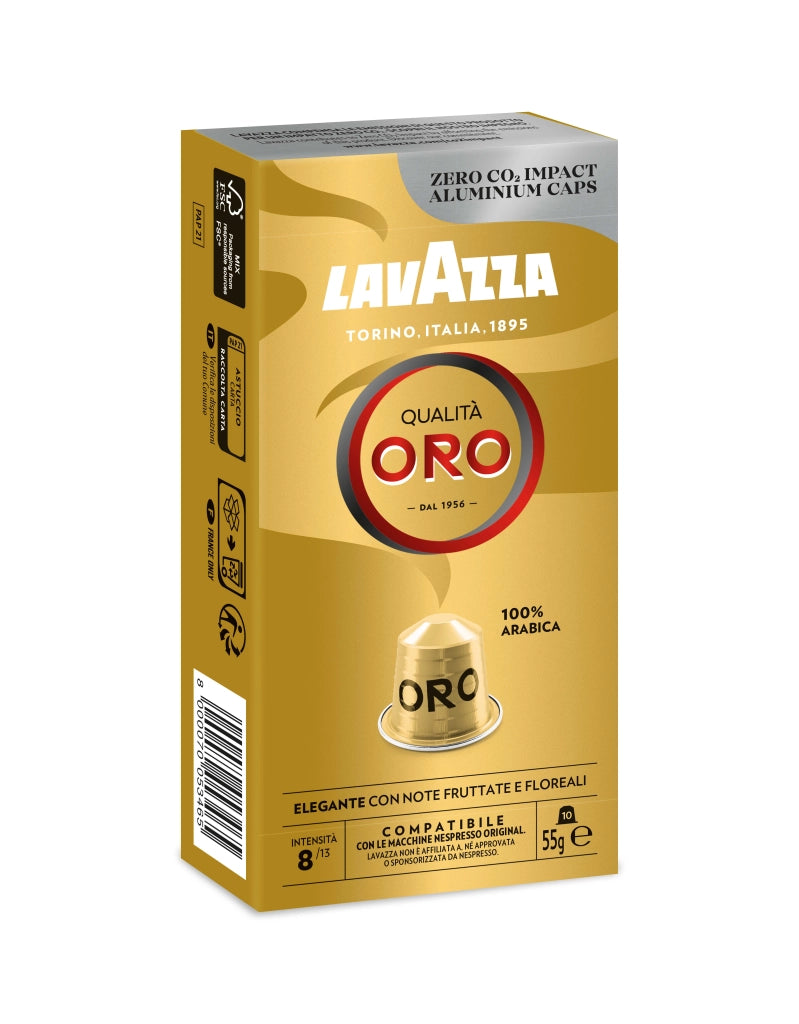 Lavazza Capsule Compatibili Nespresso Qualità Oro, 10 Capsule