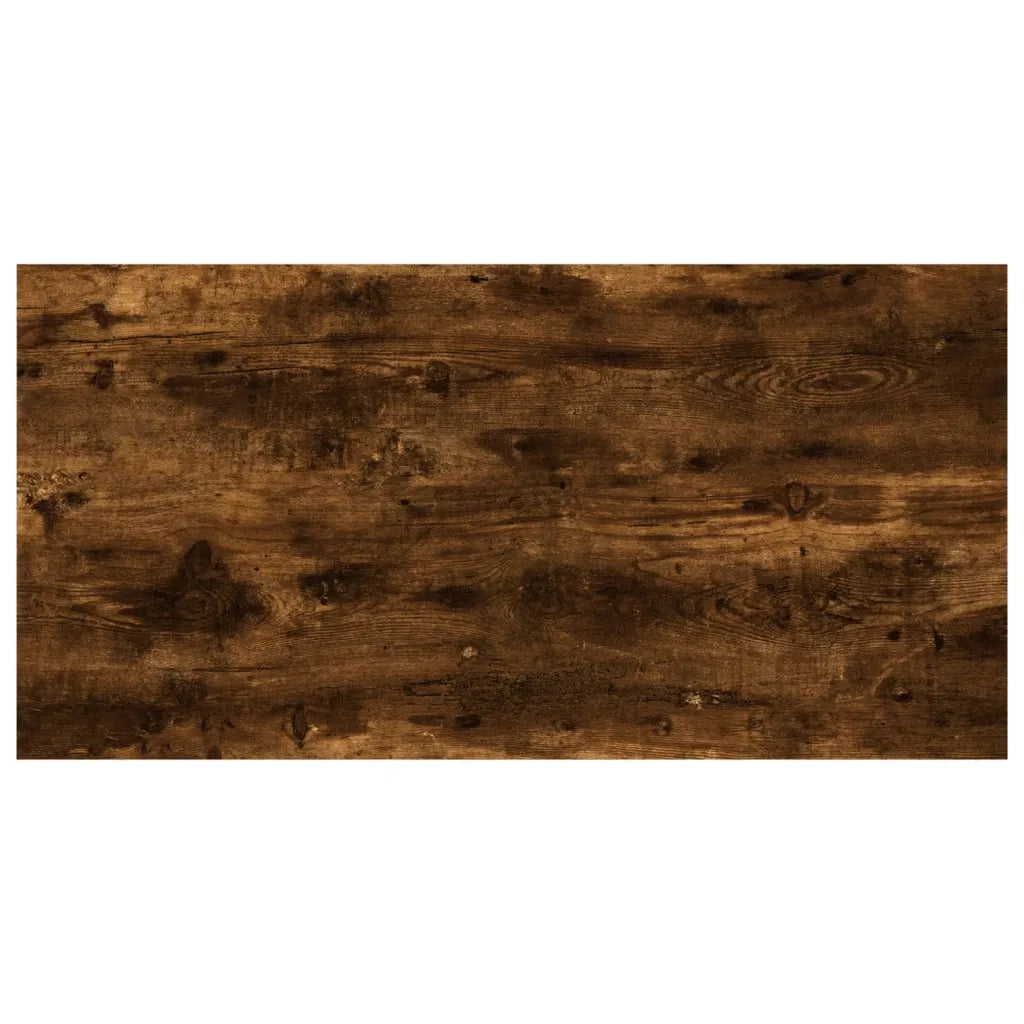 4 pz Mensole Parete | Mensola sospesa Rovere Fumo 60x20x1,5 cm Legno Multistrato