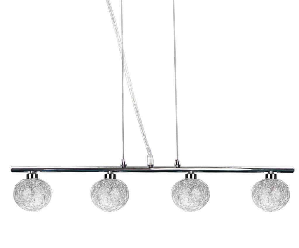Lampadario Candellux Sphere 34-14047 cromato 4xG9 argento
