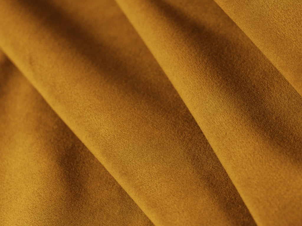Cosmopolitan Design - Divano angolare sinistro "Tulum" 4 posti in velluto giallo 