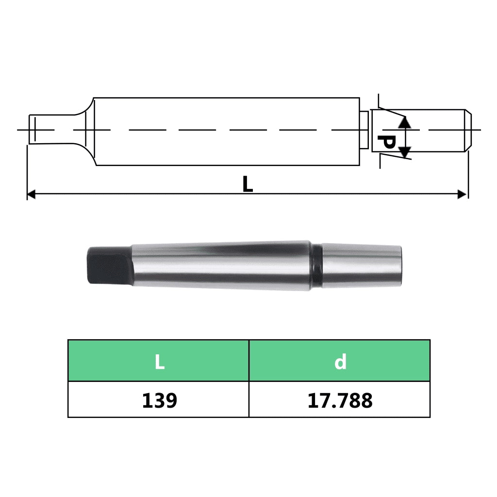 Mandrino per Trapano a Rilascio Rapido MT2-B18 Serraggio 16 mm cod mxl 67149
