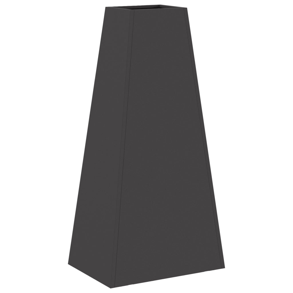 Focolare Nero 50x35x100 cm Acciaio
