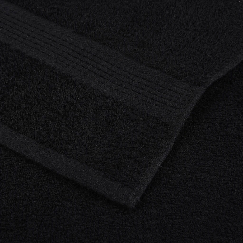 Asciugamani FROGN 10 pz Nero 100x200 cm 360 g/m² 136964