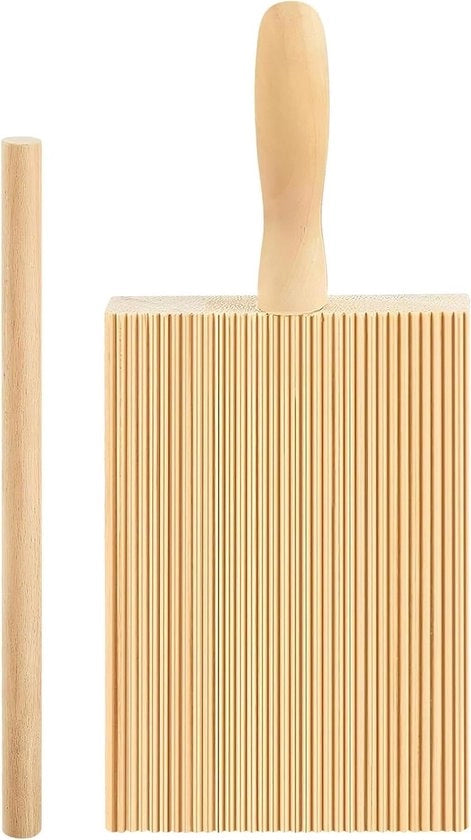 Fattore di Gnocchi in Legno con Stuzzicadenti e Manico