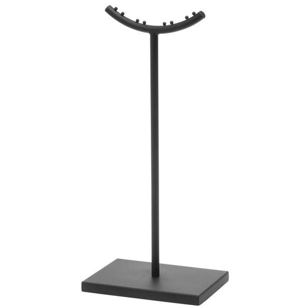 Set 4 Pezzi Accessori per Camino con Supporto Stand in Ferro Battuto Nero