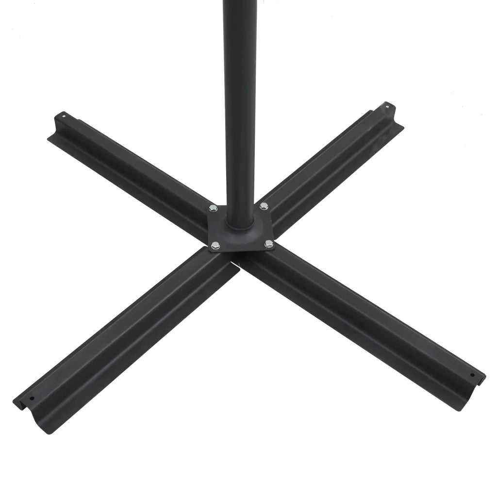 Ombrello | Parasolne a Sbalzo con LED e Palo in Acciaio 250x250cm Azzurro