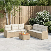 Set di divani 8 pz Beige e Bianco Crema 3448126