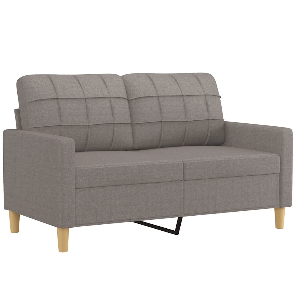 Divano a 2 Posti-Sofa 2 Posti Tortora 120 cm in Tessuto 374496