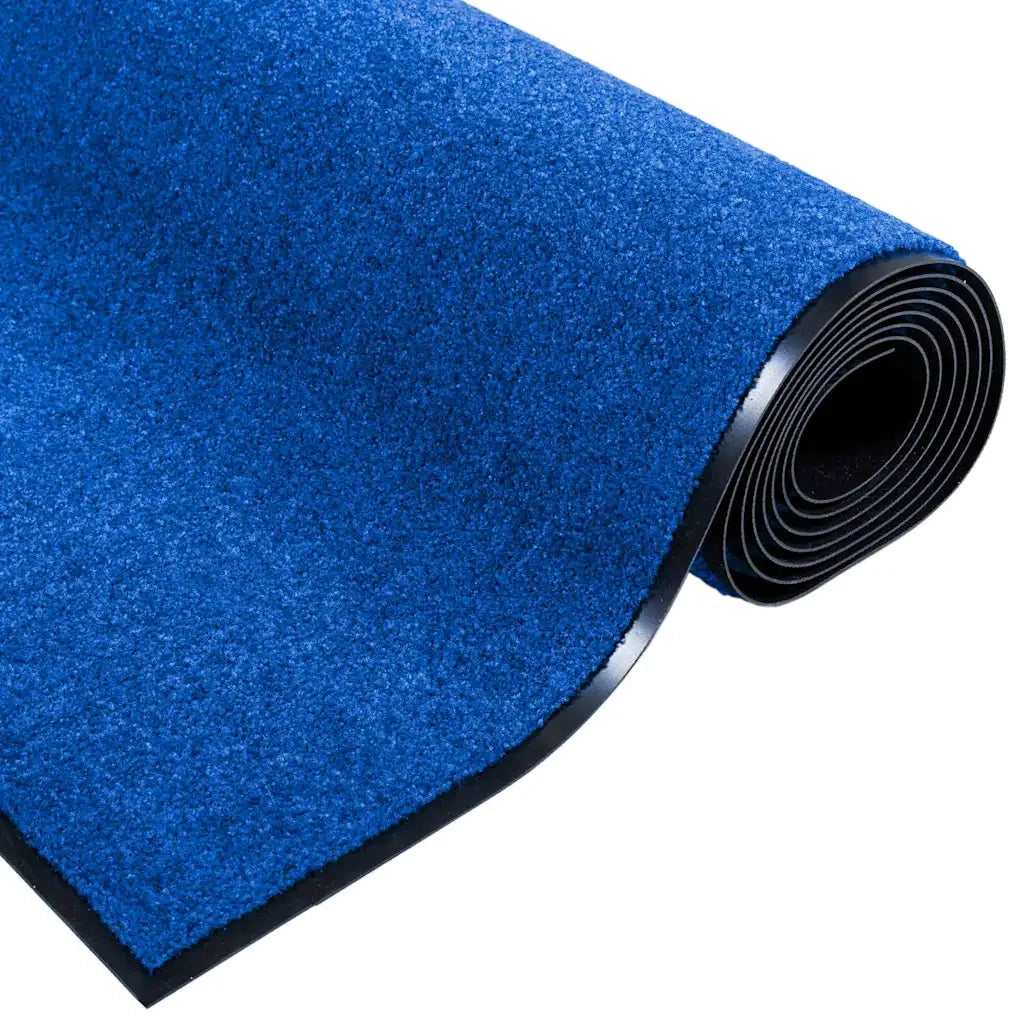 Tappetino Blu e Nero 120 x 250 cm 100% Poliammide 4100737
