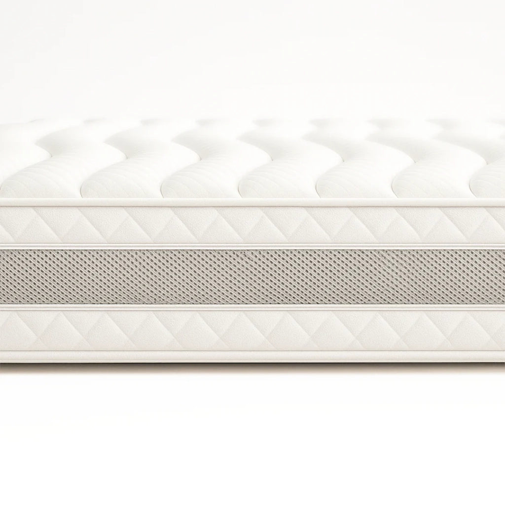Materasso 120x190 Una Piazza e Mezza ergonomico e traspirante 20 cm | Comfort naturale e design scandi ad alta rigidità | The White Stone