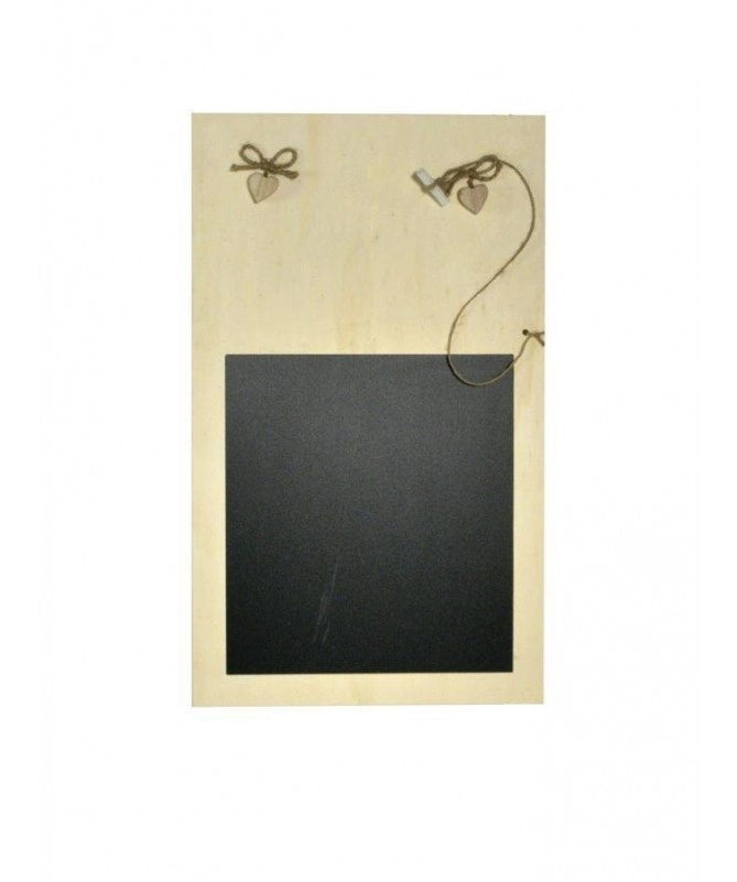 Lavagna in balsa con cuori