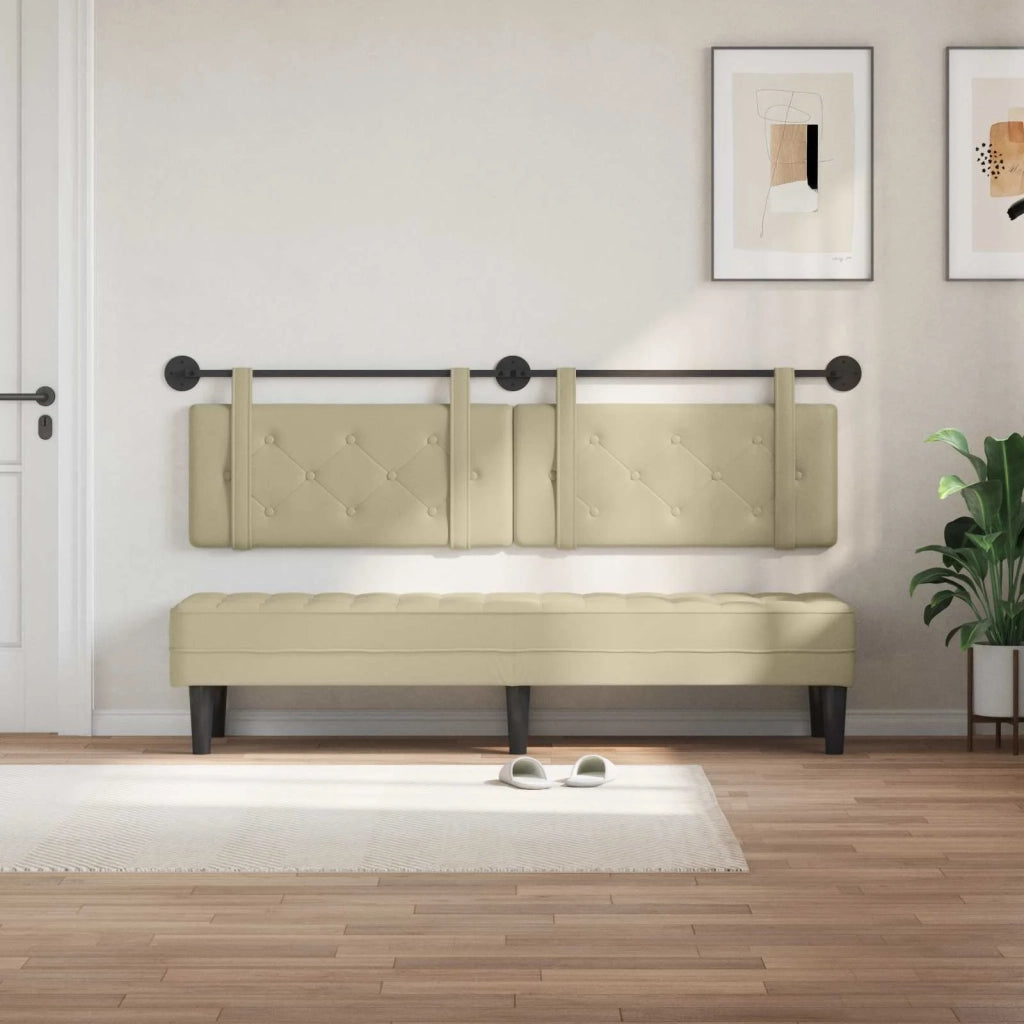 Testiera | Testata sospesa Crema Similpelle
