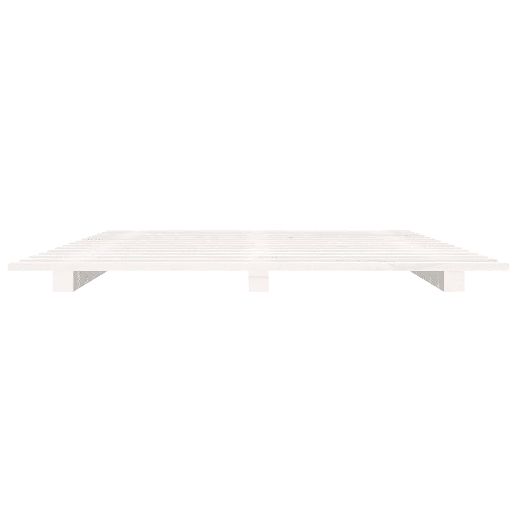 Letto senza Materasso-Struttura Letto Bianco 120x190 cm Legno Massello di Pino 347774